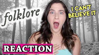 Taylor Swift  Folklore Album Reaction [upl. by Arikahc]