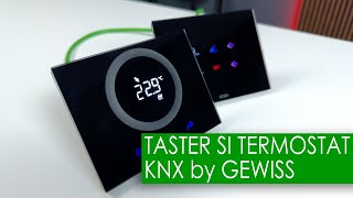 Termostat si taster KNX by GEWISS  SMART HOME SYSTEMS [upl. by Staw]