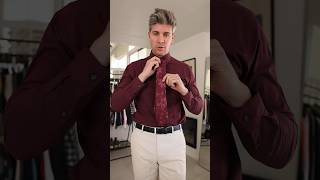 Beige Suit amp Burgundy Shirt for a Wedding [upl. by Thorndike]