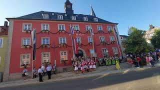 Wiesenfest in Kirchenlamitz 2023  Auftakt am Rathaus [upl. by Florry296]