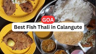 Delicious FISH THALI amp SEAFOOD in CalanguteGoa  Sai Prasad  Food Vlogs  4k  Change in Settings [upl. by Yeldnarb]