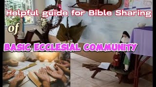 Helpful guide for Bible Sharing of Basic Ecclesial Community [upl. by Enohpesrep199]