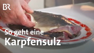 Besonderes Karpfenrezept Sülze mit Wintergemüse aus Filet und Karkassen  BR [upl. by Htezil]