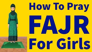 How to Pray Fajr for Girls Islam Step by Step Namaz [upl. by Ynohtnaed]