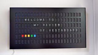 3000 Messaging Display Vestaboard Review [upl. by Rodablas]