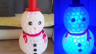 DIY SNOWMAN of CUPS  Amazing Holiday DIY Projects [upl. by Riatsila]