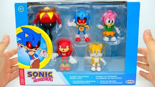 Sonic The Hedgehog New Classic Collection Figure Pack Unboxing Review  ASMR Sonic EXE and AMY [upl. by Introc802]