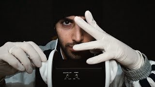 ASMR 3Dio con GUANTES de LÁTEX Ear Touching Cupping amp Tapping [upl. by Kerwon258]