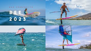 Fanatic Bee 2023  SUP Surfing SUP Foiling Wing Foiling amp Windsurf Foiling  Product Clip [upl. by Tecil]