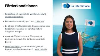 Informationsvideo Förderprogramm Go International [upl. by Zacarias]