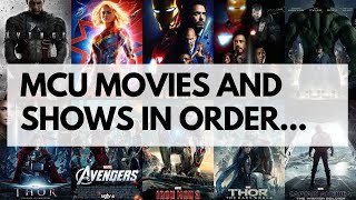 How to Watch ALL Marvel Movies AND Shows in Release and Chronological Story Order [upl. by Sevik]