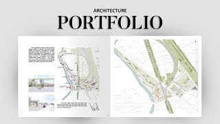 My Undergraduate Architecture Portfolio Flip ThroughTips [upl. by Prochoras]