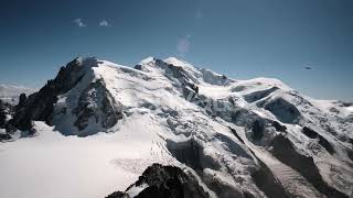 Montblanc Mountain Snowy Peak Video Footage Stock [upl. by Edgar]