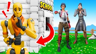 SNEAKING Out Of SCHOOL In Fortnite [upl. by Atsilac627]