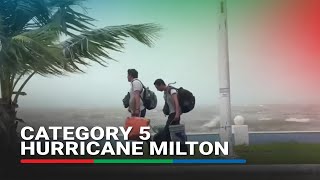 Evacuations under way as Category 5 Hurricane Milton approaches Mexico  ABSCBN News [upl. by Dolph]