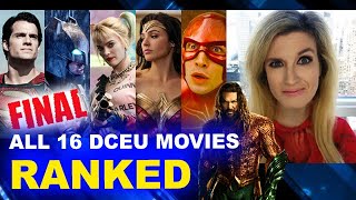 ALL DCEU Movies RANKED  Worst to Best  The Flash Blue Beetle Aquaman 2 [upl. by Knut]