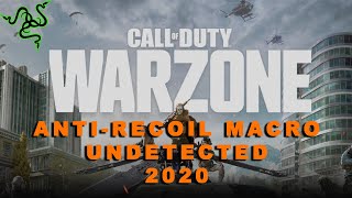 WARZONE  AntiRecoil Macro  Razer Synapse 3  Non Detected [upl. by Josiah]