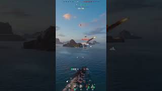 The Izmails Lucky Break Sinking a Crippled Giant  World of Warships wows shorts [upl. by Llejk605]