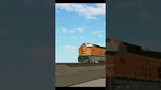 BNSF Ethanol Tanker with Exec Mac trailing oiltanker bnsf roblox shorts [upl. by Nahtal]