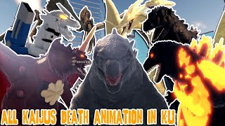 ALL DEATH ANIMATION OF KAIJUS IN KU  Kaiju Universe [upl. by Nide]