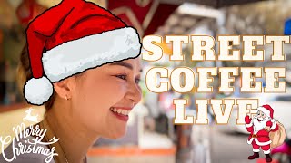 Thai Street Food LIVE   From the Streets of Bangkok with PloySai Coffee Lady Thailand  Ploy Sai [upl. by Allehcim934]