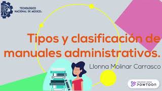 Tipos y clasificación de manuales administrativos [upl. by Ahtrim]