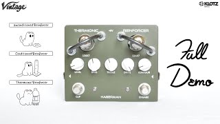 Hagerman Thermionic Reinforcer DEMO  REVIEW  THE High Voltage Tube Overdrive Pedal  Guitar  Bass [upl. by Anawik]