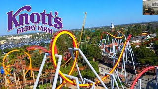 Knotts Berry Farm Rides Which is the Best Roller Coaster for first timers [upl. by Sheff]