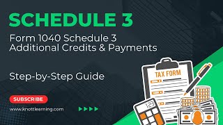 IRS Schedule 3 of Form 1040  LinebyLine Instructions for Additional Credits and Payments [upl. by Zeuqram]