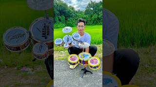 Hip Hop Drums Set Senior Musical Band Instruments with 3 Drums 1 Dish 1 Stool amp Sticks🔥 [upl. by Atinas]