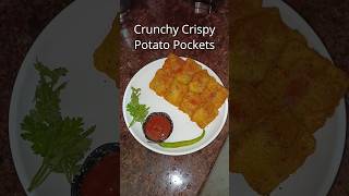 Potato Pockets 🥰 firetofood foodie food potato pocket snacks [upl. by Uchish]