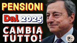 💥 PENSIONI 👉 DAL 2025 CAMBIERÀ TUTTO❗️📌 ADEGUAMENTO DEI REQUISITI ETÀ PENSIONABILE ❇️ [upl. by Tips686]