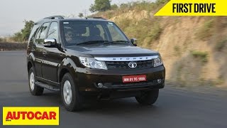 2015 Tata Safari Storme  First Drive  Autocar India [upl. by Schenck]