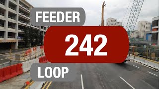 SMRT Buses Feeder 242  Bus Service Route Visual [upl. by Erialcyram777]