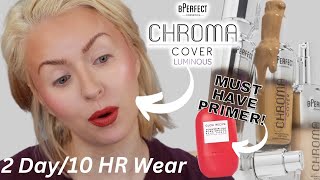 bPerfect CHROMA COVER LUMINOUS FOUNDATION Review  2 Day Wear  Steffs Beauty Stash [upl. by Engamrahc]