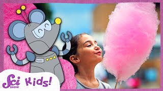 How Is Cotton Candy Made  The Science of Food  SciShow Kids [upl. by Darcey436]