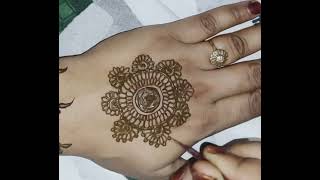 Simple Mandala Mehndi Design ❤️ Gol Tikki Mehndi Design For Back Hand [upl. by Eninaj745]