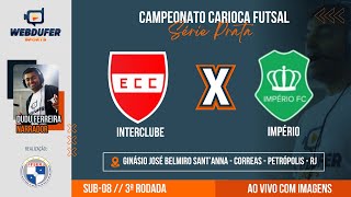 CAMPEONATO CARIOCA  SUB08 CORREAS X IMPÉRIO  290924  3ª RODADA [upl. by Lorak760]