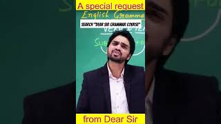 A special request from Dear sir DearSir englishgrammarcourse shorts [upl. by Bar]