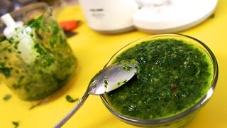 Como hacer Chimichurri  6 Pasos para preparar un Chimichurri [upl. by Julina780]