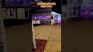 Teesside University Night View Middlesbrough UK [upl. by Natalina]