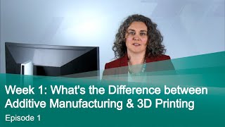 Episode 1 Whats the Difference between Additive Manufacturing amp 3D Printing [upl. by Kevyn]