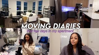 unpacking  organizing my dream apartment moving vlog  Living Alone at 20 [upl. by Claudianus]