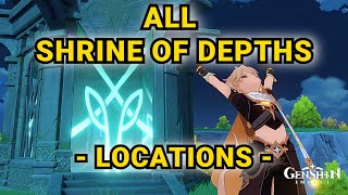 MONDSTADT All SHRINE OF DEPTHS Locations  Guide   GENSHIN IMPACT [upl. by Atcele278]