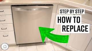 DIY replace or install dishwasher for beginners [upl. by Kera742]