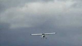 Tecnam P92 Echo extreme takeoff and landing [upl. by Rett374]