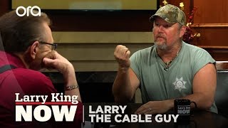 Teach Me Redneck Larry The Cable Guy Teaches Larry The King How To Talk Like A Redneck [upl. by Trilby]