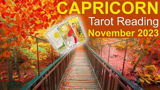 CAPRICORN NOVEMBER 2023 TAROT READING quotA GOLDEN GIFT NEW OPTIMISM amp A JUDGEMENT CALL CAPRICORNquot [upl. by Ahsuatal702]