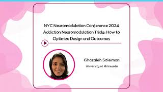 Ghazaleh Soleimani talk NonInvasive Brain Stimulation for SUD [upl. by Hynes]