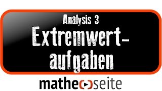 Extremwertaufgaben  A21 [upl. by Marlie]